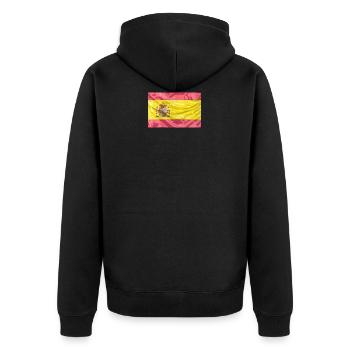 Spain Collection 'by nikkkooo - Unisex Premium Organic Zip Hoodie - black - Back - Nico (187cm)
