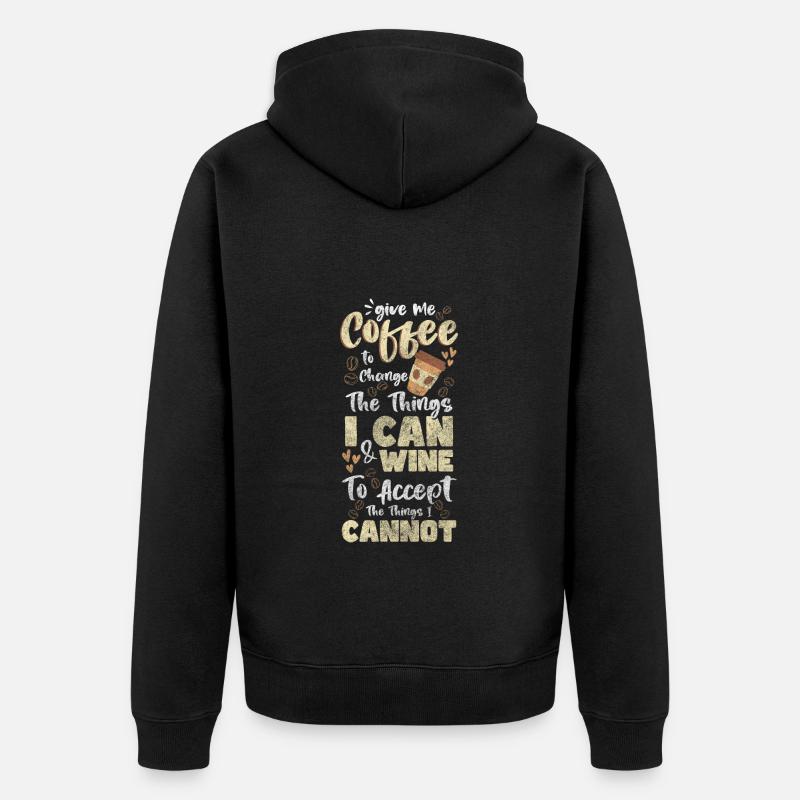 Weltraum Raumschiff Kosmonaut - Unisex Premium Bio Zip Hoodie - Schwarz