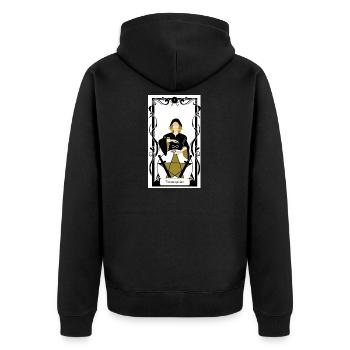 Le magicien  - Veste à capuche bio Premium Unisexe - noir - Dos - Nico (187cm)