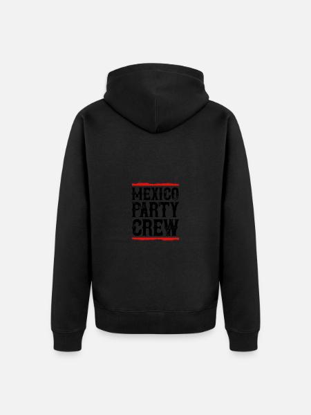 Mexico Party Crew - Unisex Premium Organic Zip Hoodie - black