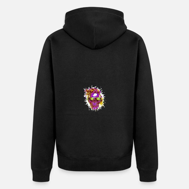 Techno Skull Party - Veste à capuche bio Premium Unisexe - noir
