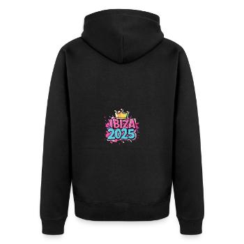 Ibiza 2025 - Veste à capuche bio Premium Unisexe - noir - Dos - Nico (187cm)