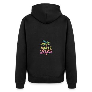 Malle 2025 Palmier de Majorque - Veste à capuche bio Premium Unisexe - noir - Dos - Nico (187cm)