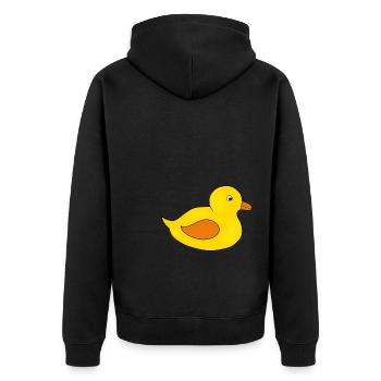 Kawaii Chibi Kawaii Duck Kawaii Caneton - Veste à capuche bio Premium Unisexe - noir - Dos - Nico (187cm)