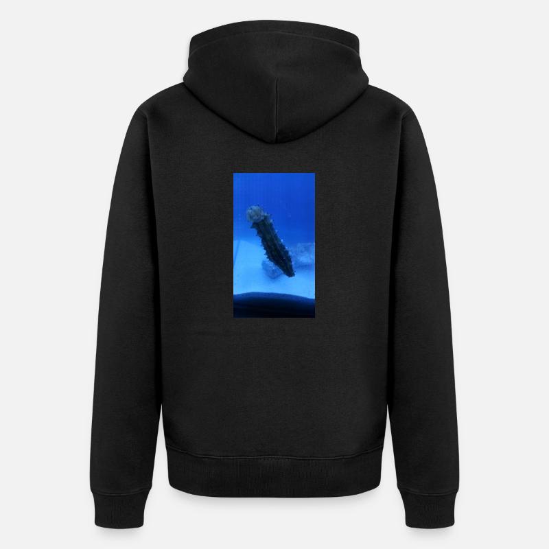 See Walze - Unisex Premium Bio Zip Hoodie - Schwarz