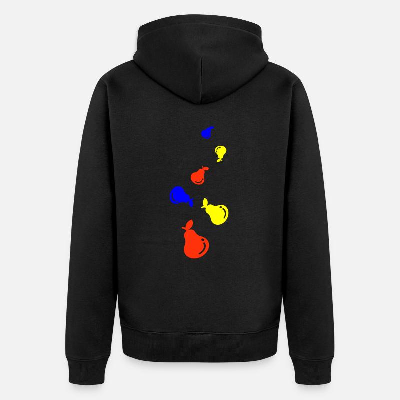 Fruit de la poire - Veste à capuche bio Premium Unisexe - noir
