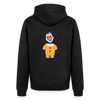 costume clown 1 - Veste à capuche bio Premium Unisexe - noir - Dos - Nico (187cm)