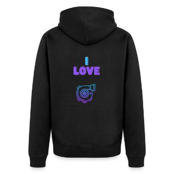 J’adore Turbo - Veste à capuche bio Premium Unisexe - noir - Dos - Nico (187cm)