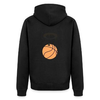 Basket-ball - Veste à capuche bio Premium Unisexe - noir - Dos - Nico (187cm)