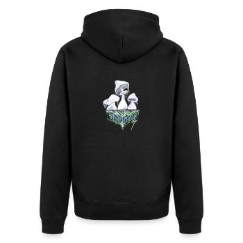 Mushrooms - Veste à capuche bio Premium Unisexe - noir - Dos - Nico (187cm)
