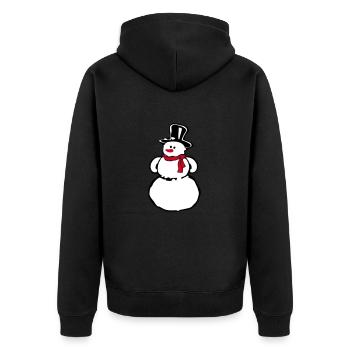 Bonhomme de neige - Veste à capuche bio Premium Unisexe - noir - Dos - Nico (187cm)