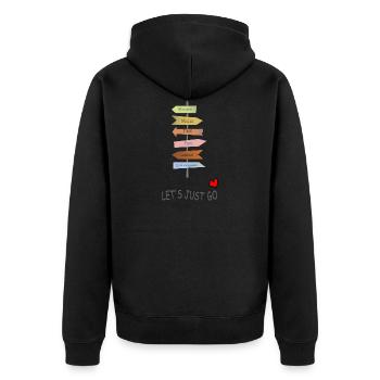 Allons-y. - Veste à capuche bio Premium Unisexe - noir - Dos - Nico (187cm)