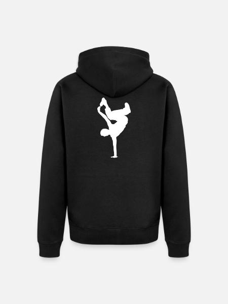 Breakdancing Breaking B-Boying B-Girling Hip-Hop - Unisex Premium Organic Zip Hoodie - black