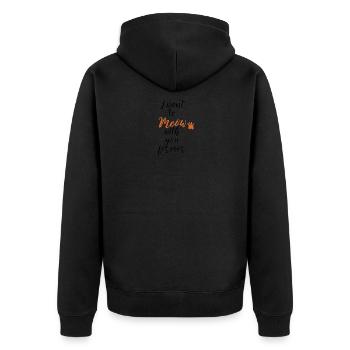 Cat - Veste à capuche bio Premium Unisexe - noir - Dos - Nico (187cm)