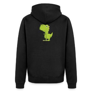 Rex - Veste à capuche bio Premium Unisexe - noir - Dos - Nico (187cm)