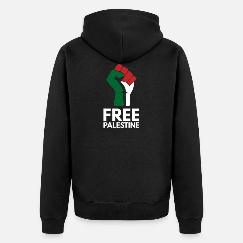 Libérer la Palestine - Veste à capuche bio Premium Unisexe - noir
