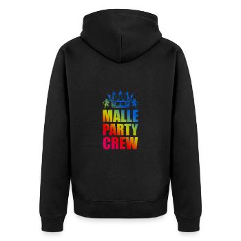 Malle Party Crew Saying - Veste à capuche bio Premium Unisexe - noir - Dos - Nico (187cm)