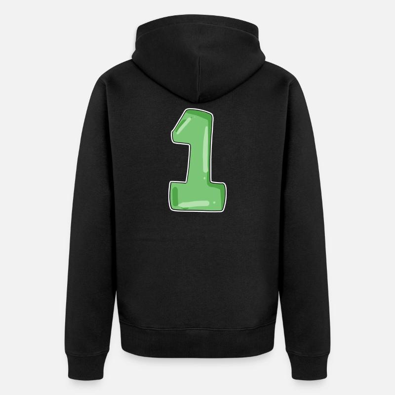 Numéro 1 - Veste à capuche bio Premium Unisexe - noir