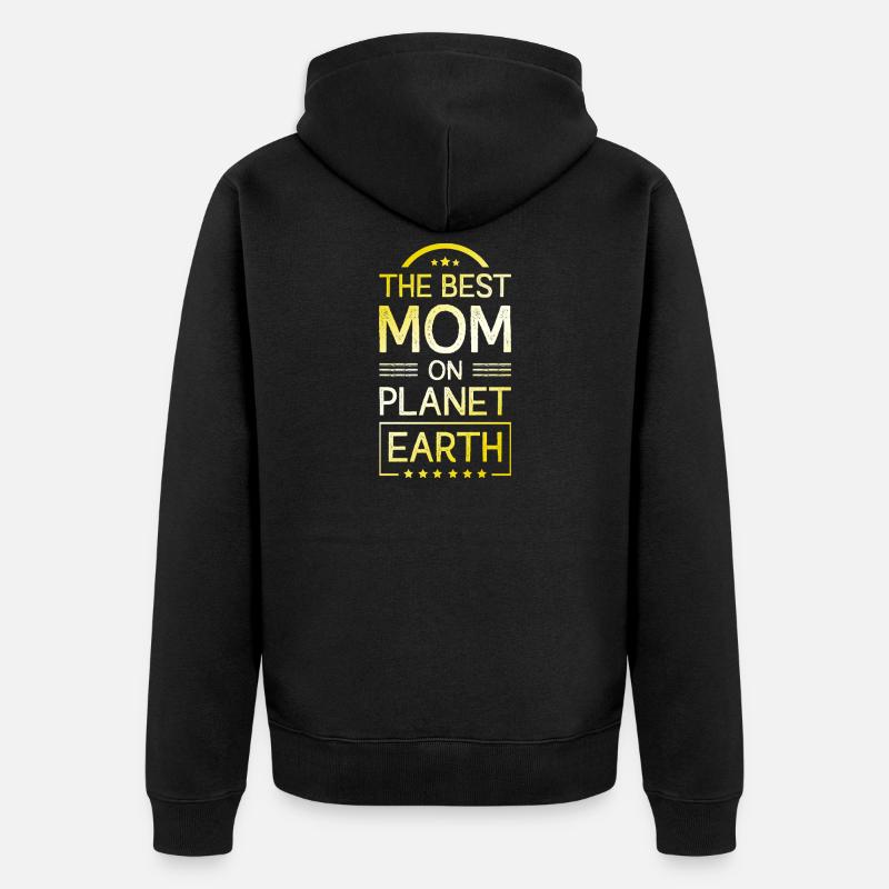Meilleure maman maman citation maman - Veste à capuche bio Premium Unisexe - noir