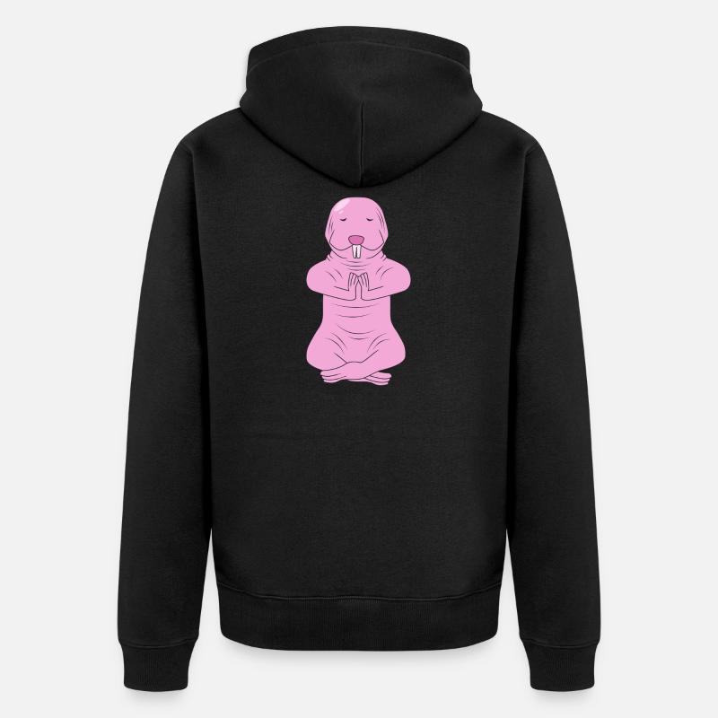 Chiot de sable - Veste à capuche bio Premium Unisexe - noir