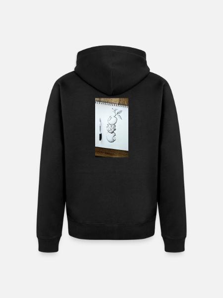 1000140978 - Unisex Premium Bio Zip Hoodie - Schwarz