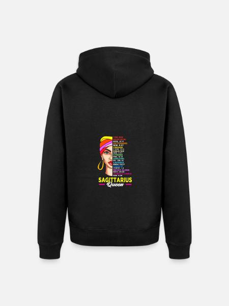 Sternzeichen Schütze - Unisex Premium Bio Zip Hoodie - Schwarz