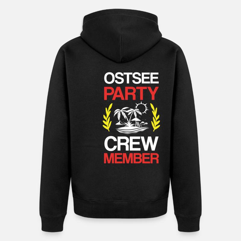 Ostsee Party Crew - Veste à capuche bio Premium Unisexe - noir