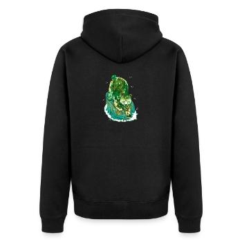 T-shirt Spirit Bear - Veste à capuche bio Premium Unisexe - noir - Dos - Nico (187cm)