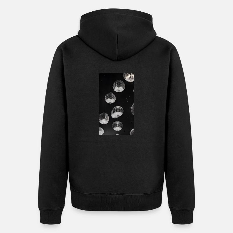 Lanternes célestes - Veste à capuche bio Premium Unisexe - noir