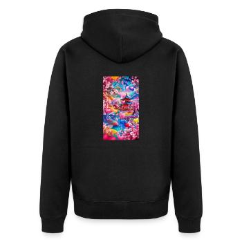 beautiful place - Veste à capuche bio Premium Unisexe - noir - Dos - Nico (187cm)