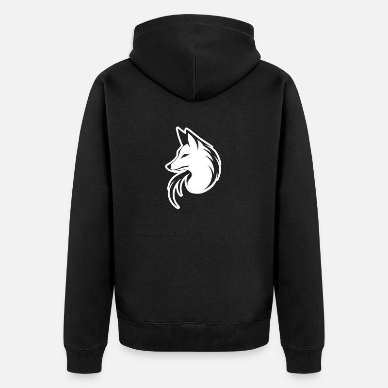 Renards Renards - Veste à capuche bio Premium Unisexe - noir