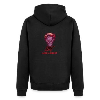 Soulever comme une bête - Veste à capuche bio Premium Unisexe - noir - Dos - Nico (187cm)