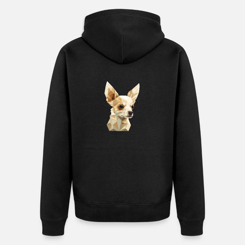 Chihuahua - Veste à capuche bio Premium Unisexe - noir