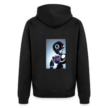 Robot Future Technology Science Android - Veste à capuche bio Premium Unisexe - noir - Dos - Nico (187cm)