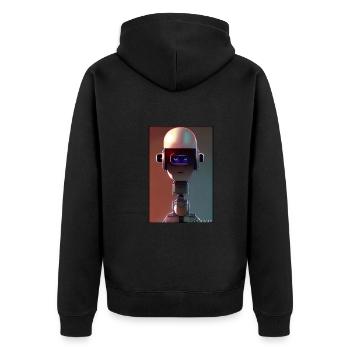 Robot Future Technology Science Android - Veste à capuche bio Premium Unisexe - noir - Dos - Nico (187cm)