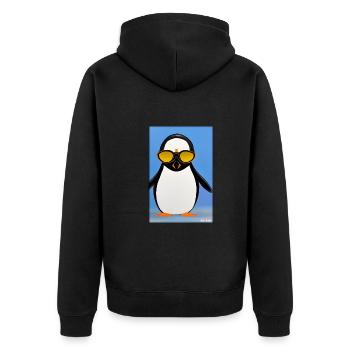 Pingouin Lunettes de soleil Faune Oiseau de mer - Veste à capuche bio Premium Unisexe - noir - Dos - Nico (187cm)