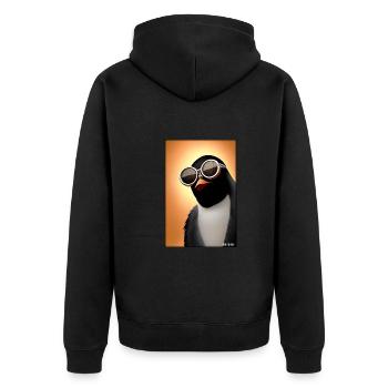 Pingouin Lunettes de soleil Faune Oiseau de mer - Veste à capuche bio Premium Unisexe - noir - Dos - Nico (187cm)