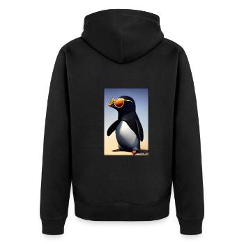 Pingouin Lunettes de soleil Faune Oiseau de mer - Veste à capuche bio Premium Unisexe - noir - Dos - Nico (187cm)