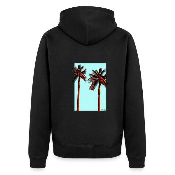 Palm Beach Holiday Summer Sun Sea Travel Holidays - Veste à capuche bio Premium Unisexe - noir - Dos - Nico (187cm)