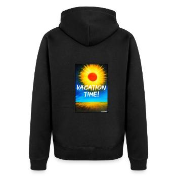 TEMPS DE VACANCES- Holiday Sun Party Beach Sea - Veste à capuche bio Premium Unisexe - noir - Dos - Nico (187cm)