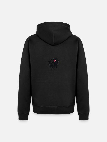 Kunstauge - Unisex Premium Bio Zip Hoodie - Schwarz