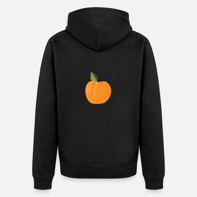Abricot Fruit - Veste à capuche bio Premium Unisexe - noir