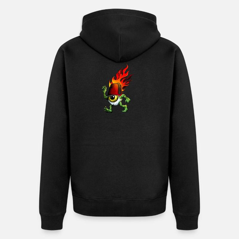 on Fire - Veste à capuche bio Premium Unisexe - noir