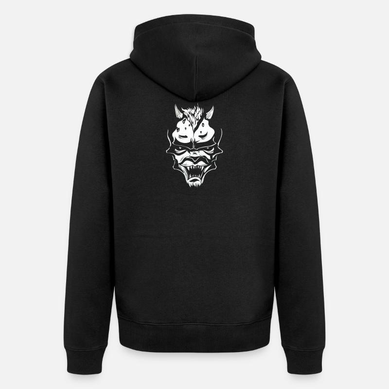 Teufel - Unisex Premium Bio Zip Hoodie - Schwarz