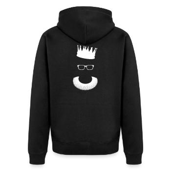 Ruth Bader Ginsburg aka Notorious RBG (white) - Unisex Premium Organic Zip Hoodie - black - Back - Nico (187cm)