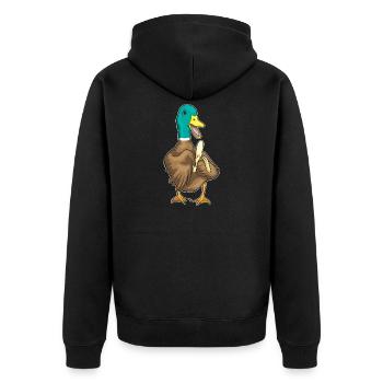 Canard Banane - Veste à capuche bio Premium Unisexe - noir - Dos - Nico (187cm)