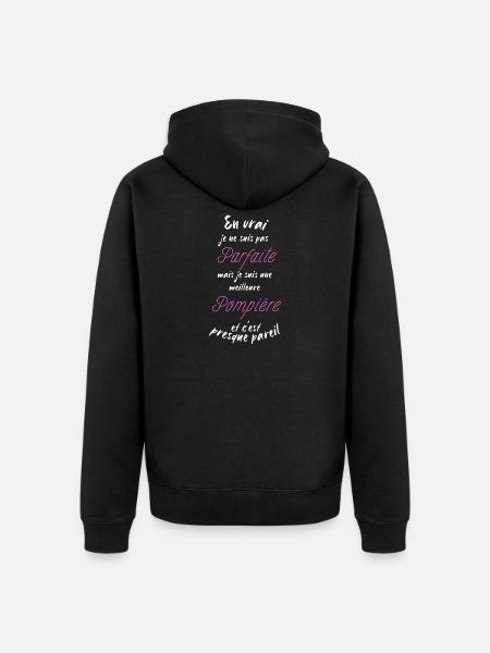 I'm the best Firefighter - Unisex Premium Organic Zip Hoodie - black