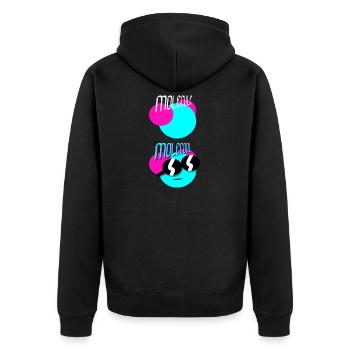 Physique Physicien Professeur de sciences Drôle de dicton - Veste à capuche bio Premium Unisexe - noir - Dos - Nico (187cm)