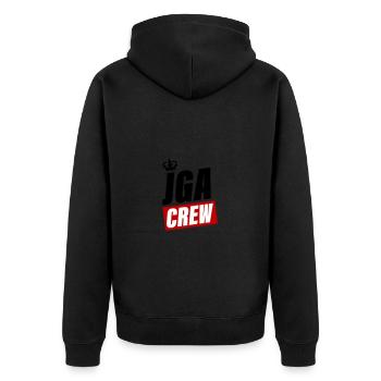Enterrement de vie de garçon - Veste à capuche bio Premium Unisexe - noir - Dos - Nico (187cm)