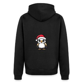 Aigle Noël mignon - Veste à capuche bio Premium Unisexe - noir - Dos - Nico (187cm)